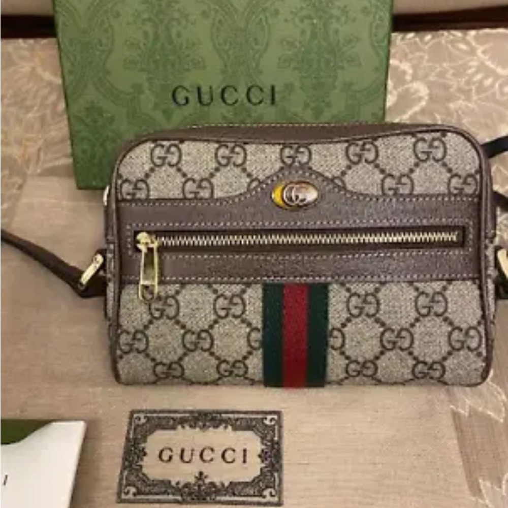 Authentic Gucci Ophidia GG Supreme Mini Shoulder Bag
